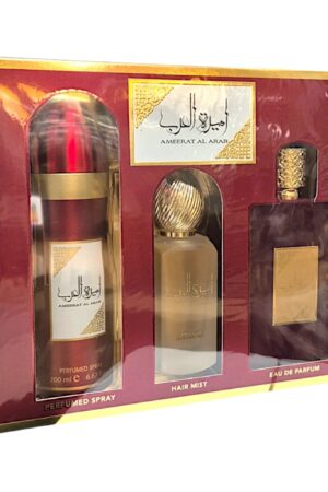 Coffret Ameerat Al Arab Rouge – Parfum & Brume Parfumée - Pure Mastour